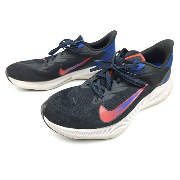 Nike Air Zoom Winflo 7 Running Shoe Mens 13 Blue Red Black Training Sneaker - Picture 4 of 10